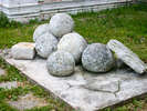 Каменные ядра в Горицком монастыре