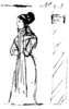 Анна Вульф "в ожидании у верстового столба", рисунок Пушкина