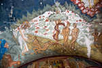 Фрагмент фрески «Прародители в раю» на сводах обходной галереи Воскресенского собора
