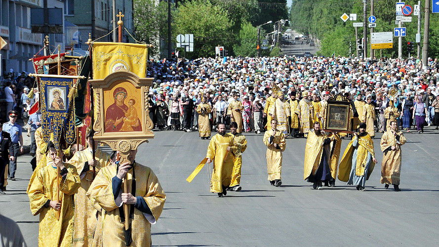 Великорецкий крестный ход, фото с сайта http://www.ikirov.ru/