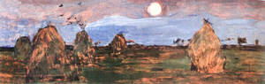 Картина Левитана «Стога сена в лунную ночь»