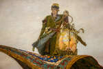На ковре-самолете Иван-царевич возвращается из Тридесятого царства с жар-птицей