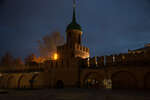 Башня Одоевских ворот при ночном освещении, Тульский кремль