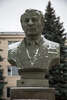 Памятник Геннадию Александровичу Пушкину был установлен 26 ноября 2003 года в Туле перед оружейным заводом