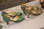 Туфли фасона D’Orsay с верхом из шёлка с аппликацией из золотой и серебряной кожи ТМ I.Miller Beautiful Shoes (США), 1926-1929 годы