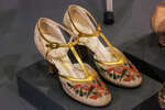 Бархатные туфли с вышивкой ТМ Carcion-Manfre & Co. (Франция), 1920-1929 годы