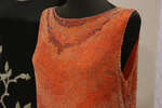 Платье-туника расшитое сложным узором из бисера разных оттенков